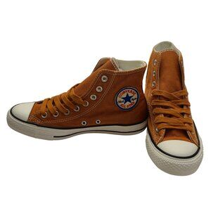 Vintage Converse Chuck Taylor All Star Hi Shoes Embroidered Logo Size 6.5 Brown